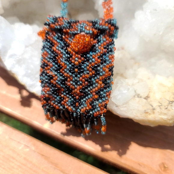 Handmade Indian necklace pouch - Picture 8 of 8